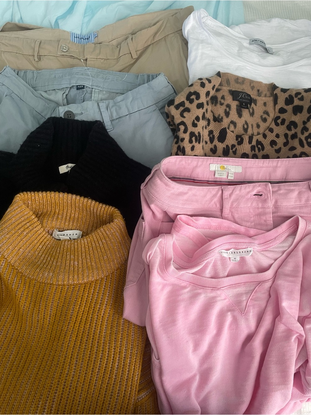 Clothing lot with flaws, 8 pieces + Boden, madewell,J.Crew, Jane N Delancey…